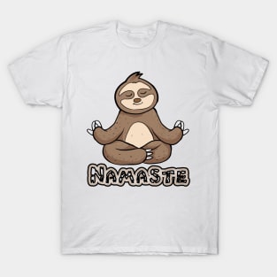 namaste sloth yoga T-Shirt